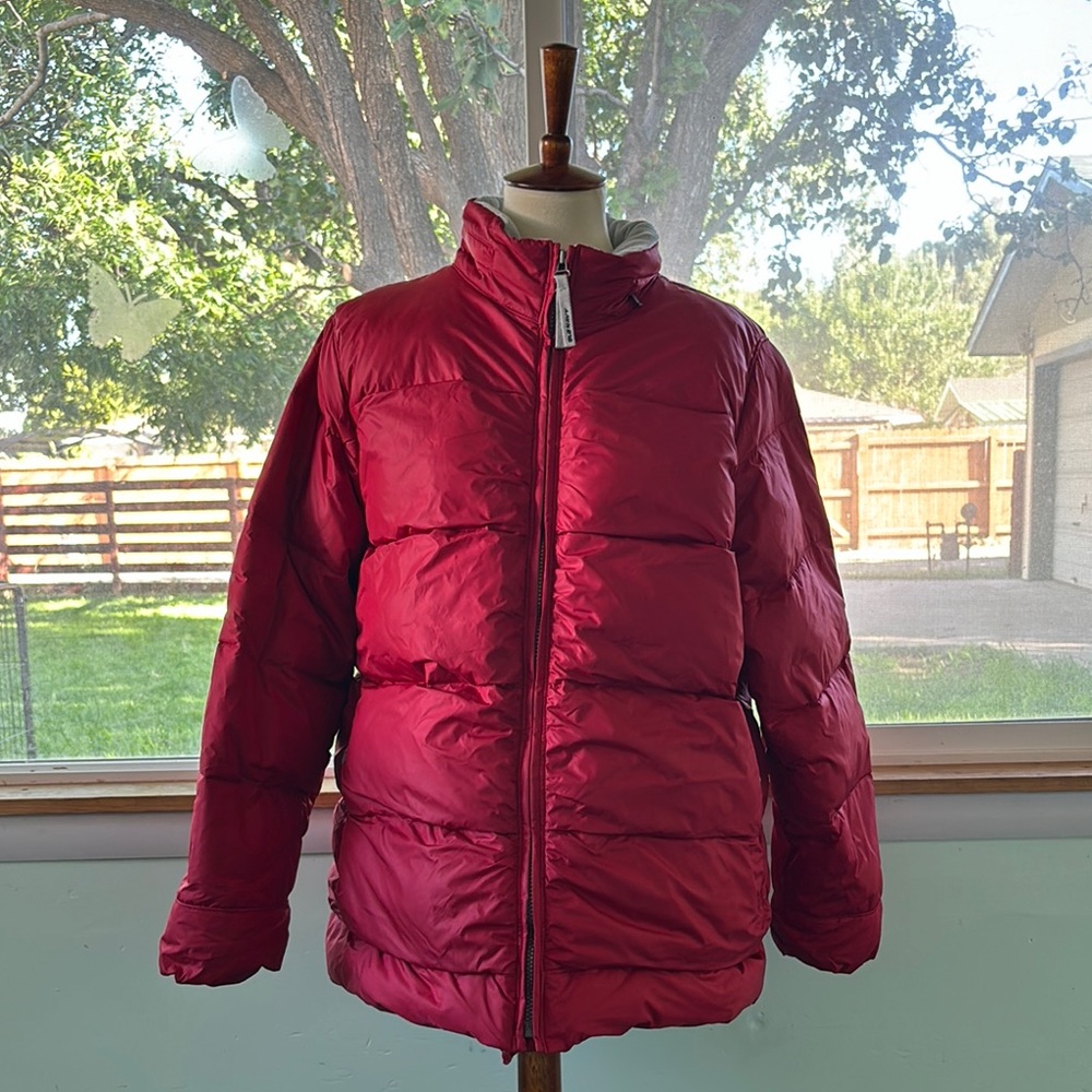 VINTAGE OLD NAVY OUTERWEAR RED PUFFER JACKET